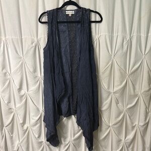 Navy Blue Sleeveless Vest